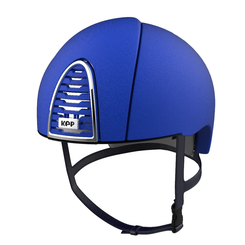 Riding Helmet Cromo 2.0 Jockey Textured Blue Frost