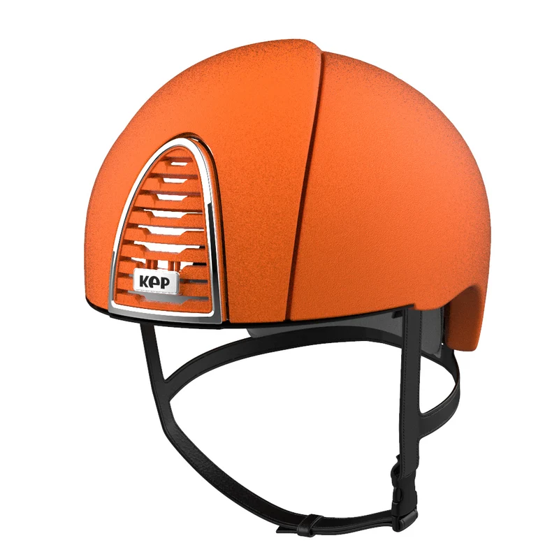 Riding Helmet Cromo 2.0 Jockey Textured Orange