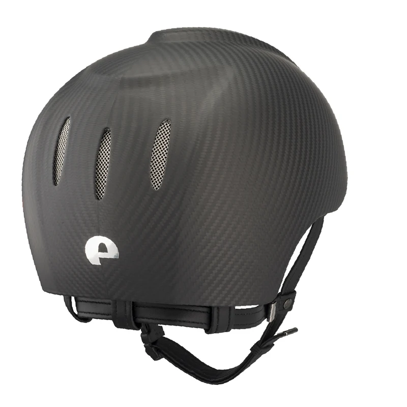 Riding Helmet Carbon E-Light Jockey Matt Naked
