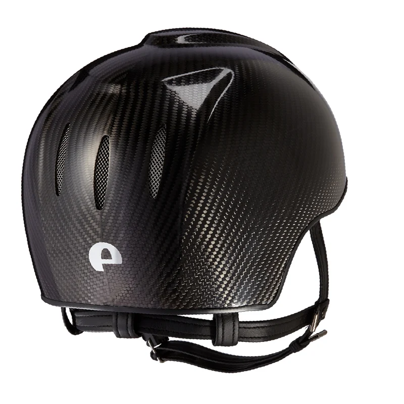 Riding Helmet Carbon E-Light Jockey Shine Naked