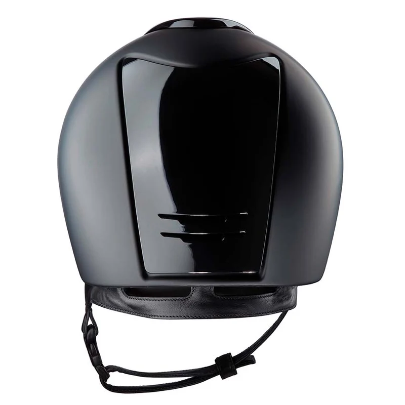 Riding Helmet Cromo 2.0 Textile Black with Polish Black Inserts