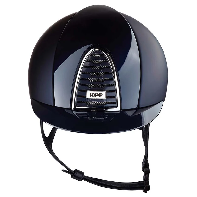 Riding Helmet Cromo 2.0 Textile Blue with Polish Blue Inserts