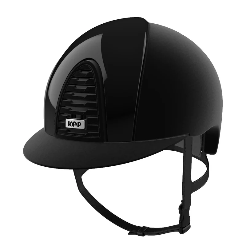 Riding Helmet Cromo 2.0 Black Velvet with Black Polish Inserts