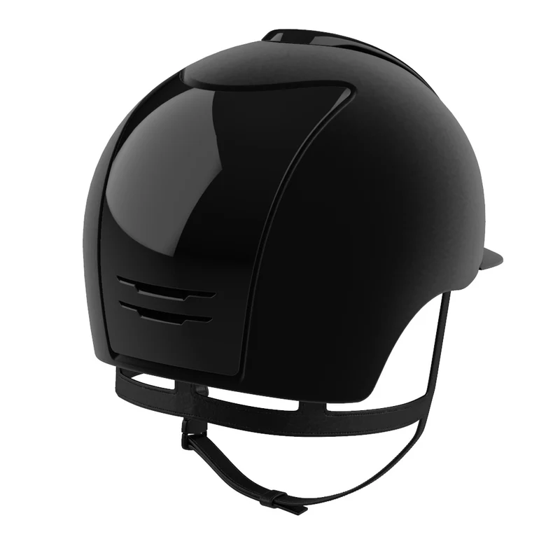 Riding Helmet Cromo 2.0 Black Velvet with Black Polish Inserts