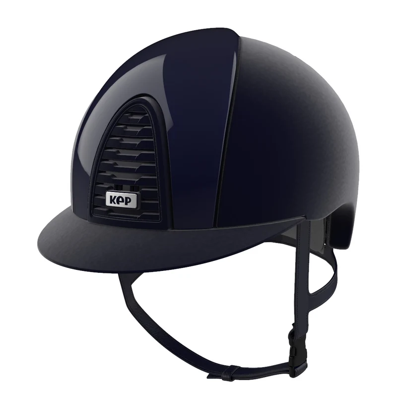 Riding Helmet Cromo 2.0 Velvet Blue with Polish Inserts