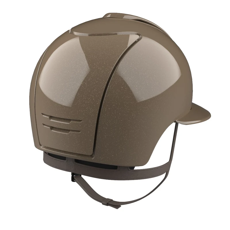 Riding Helmet Cromo 2.0 Metal Diamond Taupe with Polo Visor