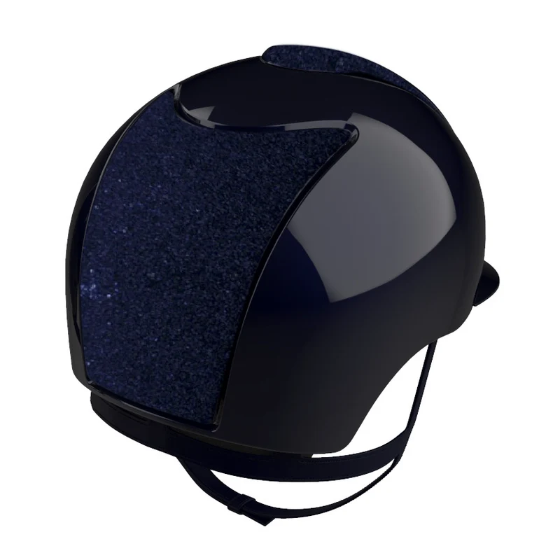 Riding Helmet Cromo 2.0 Polish Blue with Glitter Inserts