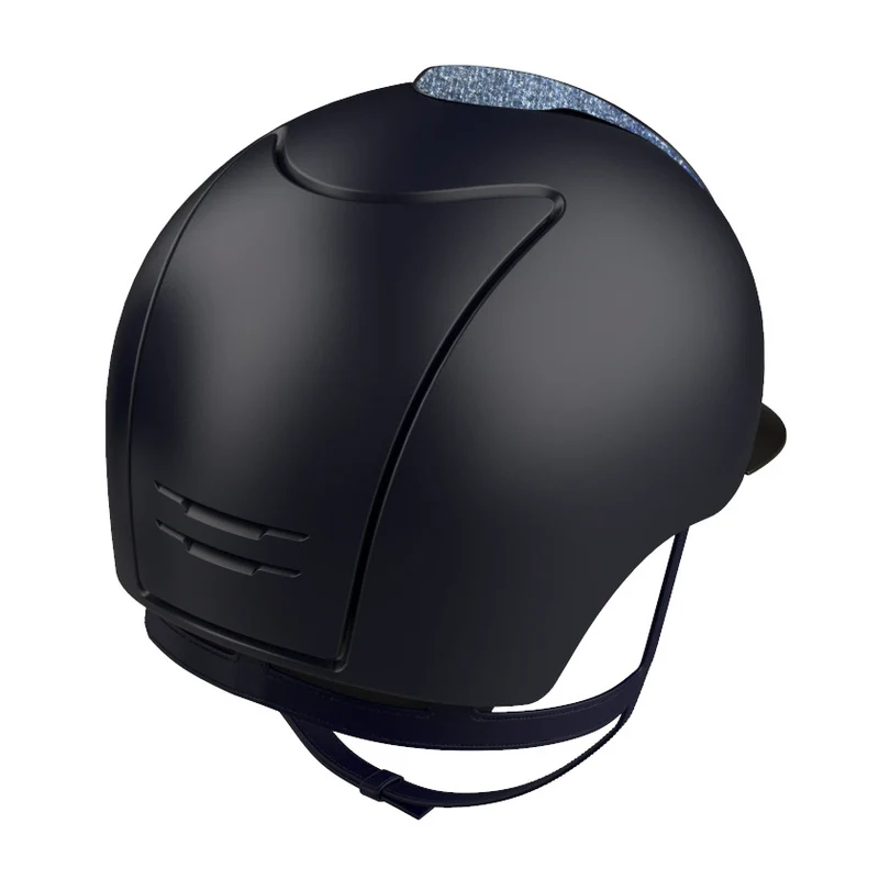 Riding Helmet Cromo 2.0 Textile Blue with Galassia Insert & Swarovski Frame