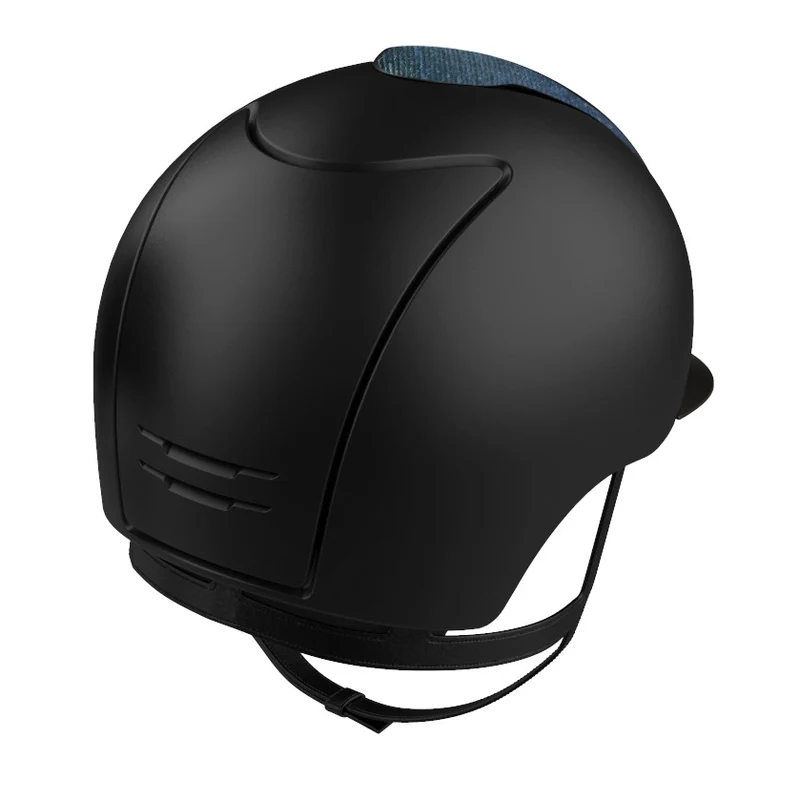 Riding Helmet Cromo 2.0 Textile Black with Blue Galassia Insert