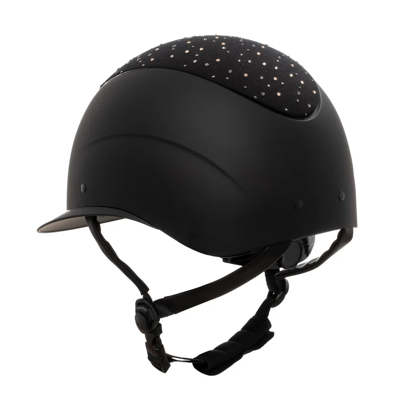 Riding Helmet with Rhinestone Logo