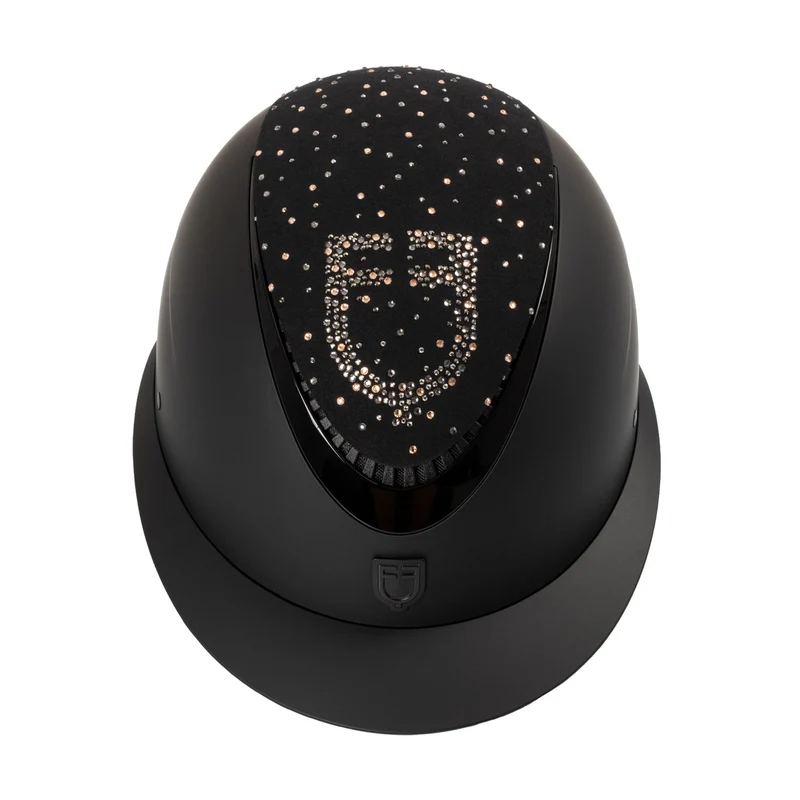 Riding Helmet with Rhinestone Logo