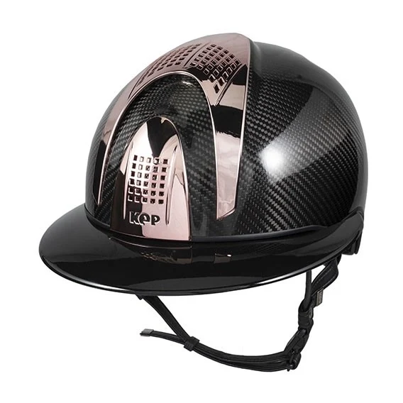 Riding Helmet E-Light Shine Black Rose Gold