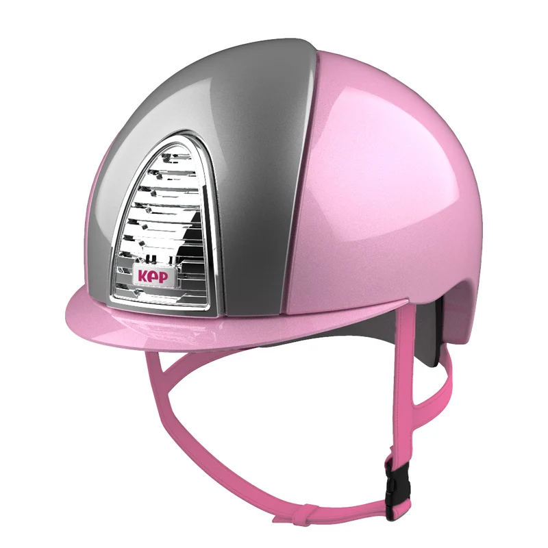 Riding Helmet Cromo 2.0 XC Metal Pink with Light Grey Inserts