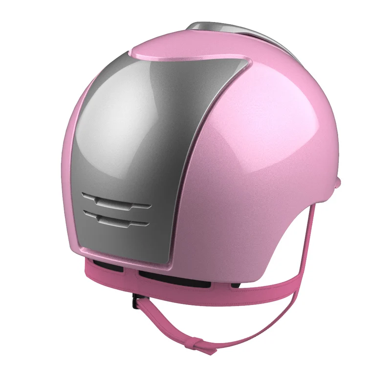 Riding Helmet Cromo 2.0 XC Metal Pink with Light Grey Inserts