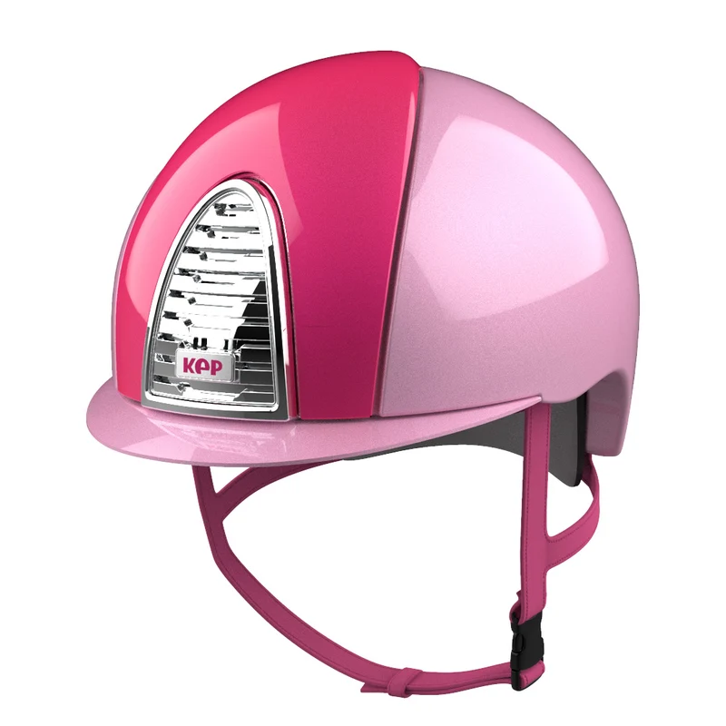 Riding Helmet Cromo 2.0 XC Metal Pink with Cerise Inserts