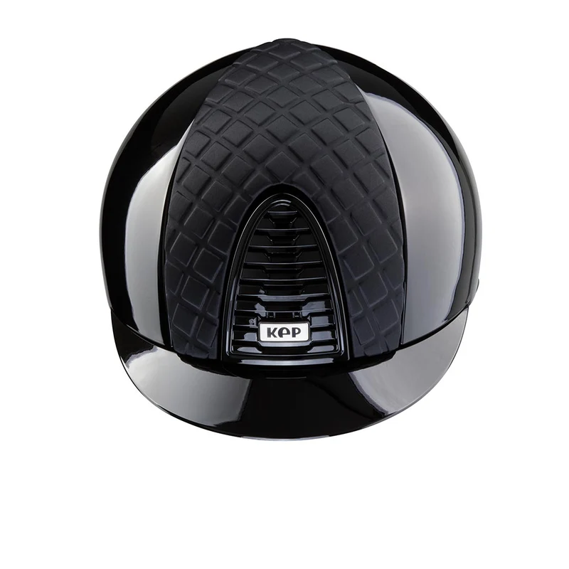 Riding Helmet Cromo 2.0 Black Polish Milano Satin Front Insert