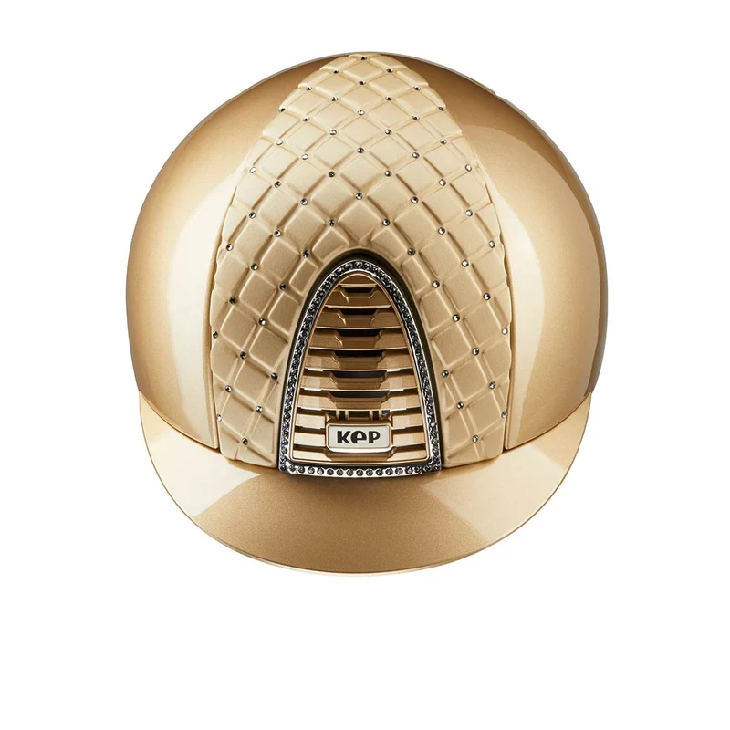 Riding Helmet Cromo 2.0 Sand Metal Milano Satin Front with Swarovski®