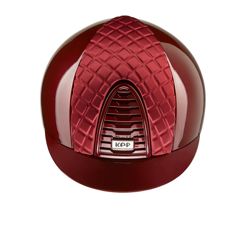 Riding Helmet Cromo 2.0 Bordeaux Metal Milano Satin Front