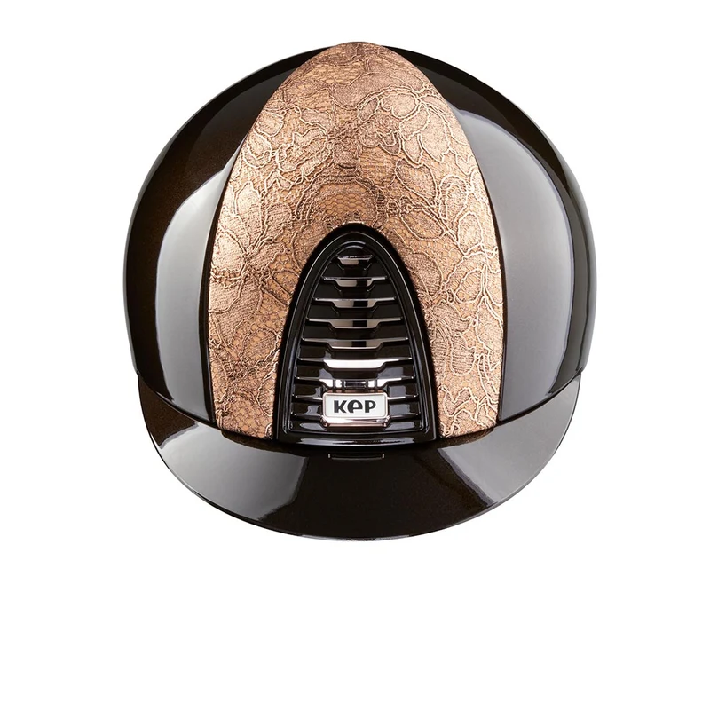 Riding Helmet Cromo 2.0 Brown Polish Copper Lace Front