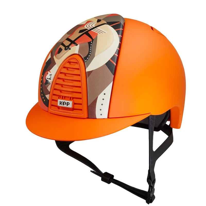 Riding Helmet Cromo 2.0 Textured Orange Pegasus Front Insert