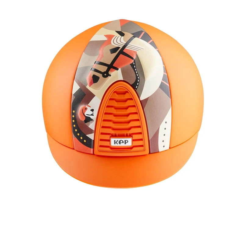 Riding Helmet Cromo 2.0 Textured Orange Pegasus Front Insert