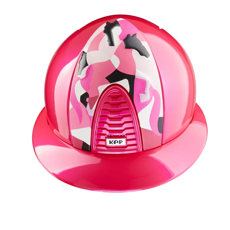 Riding Helmet Cromo 2.0 Cerise Metal Pink Vikings Insert with Polo Peak