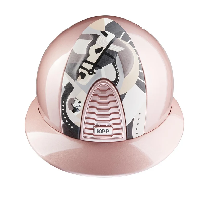Riding Helmet Cromo 2.0 Pink Diamond Pegasus Front Insert with Polo Peak