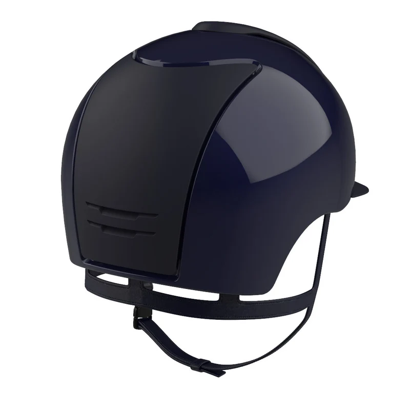 Riding Helmet Cromo 2.0 Polish Blue with Blue Textile Inserts