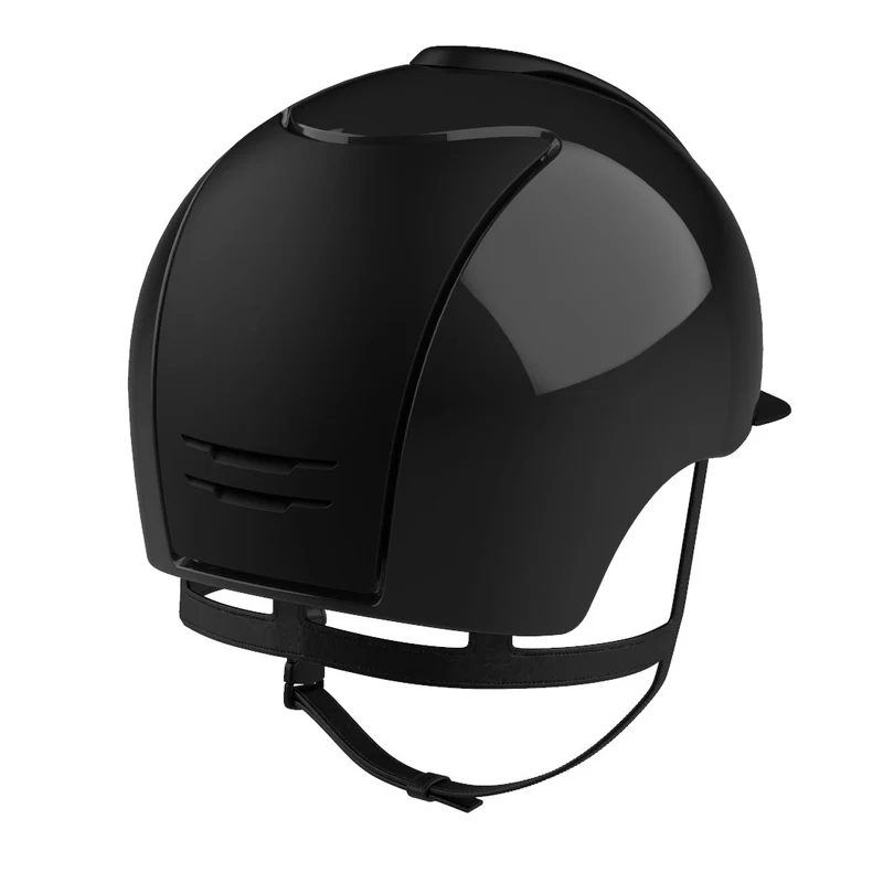 Riding Helmet Cromo 2.0 Polish Black with Black Textile Inserts