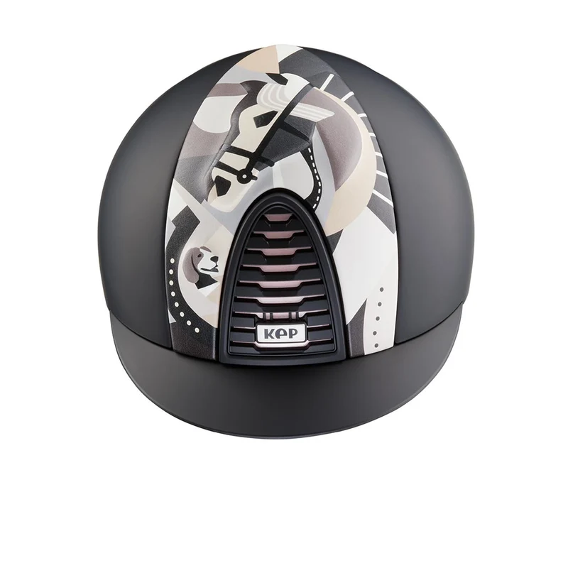 Riding Helmet Cromo 2.0 Black Textile Pegasus Front Insert