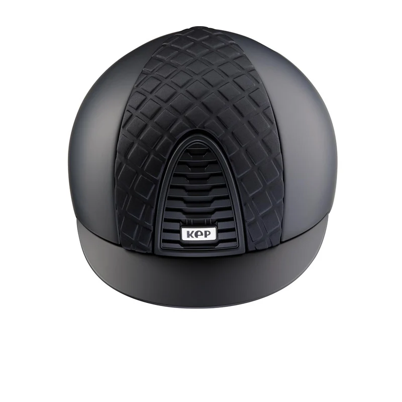 Riding Helmet Cromo 2.0 Black Textile Milano Satin Front Insert
