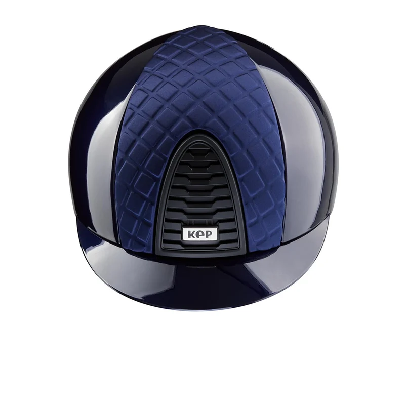 Riding Helmet Cromo 2.0 Blue Polish Milano Satin Front