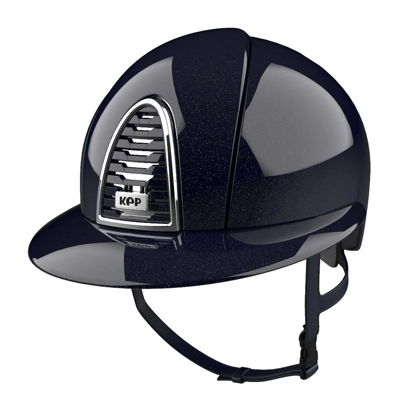 Riding Helmet Cromo 2.0 Metal Diamond Blue with Polo Visor