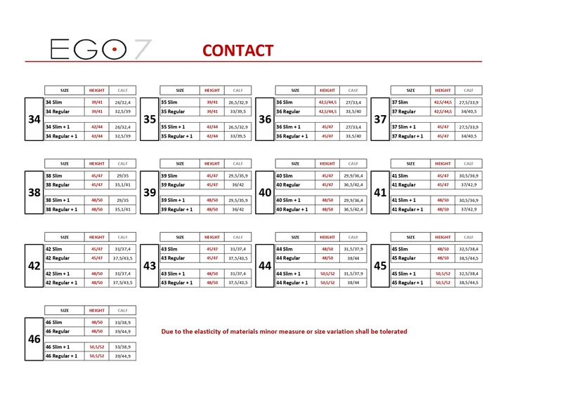 Contact Boots