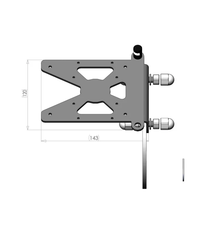 Indian 101 Scout 1250 Seitenplattenhalter