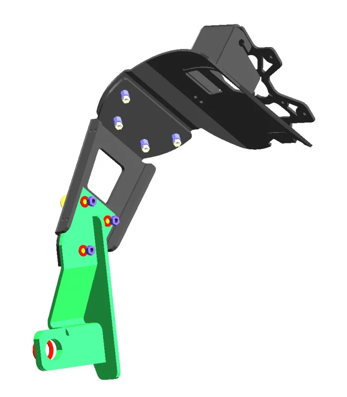 Kawasaki Z H2 Radspülplattenhalterung