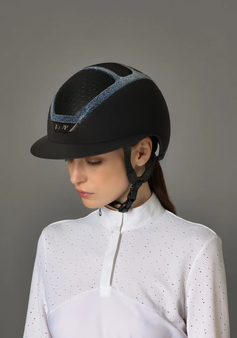 Riding Helmet Star Lady Crystal Frame Swarovski