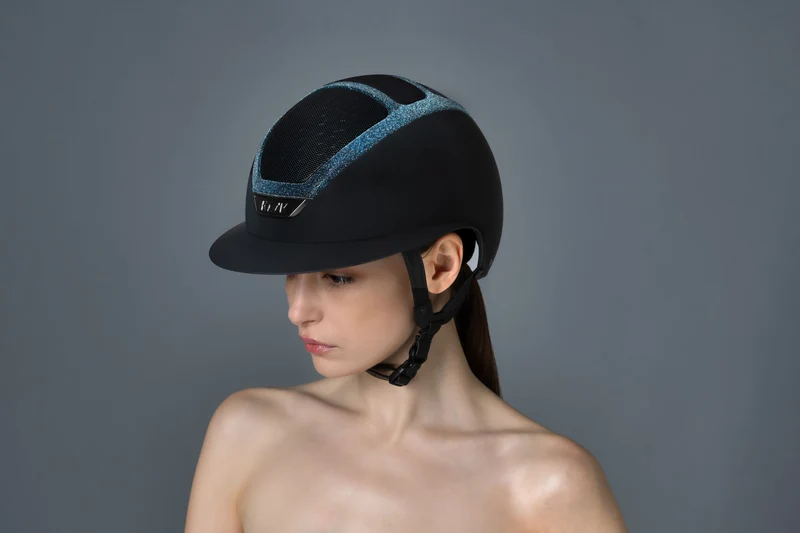 Riding Helmet Star Lady Crystal Frame Swarovski