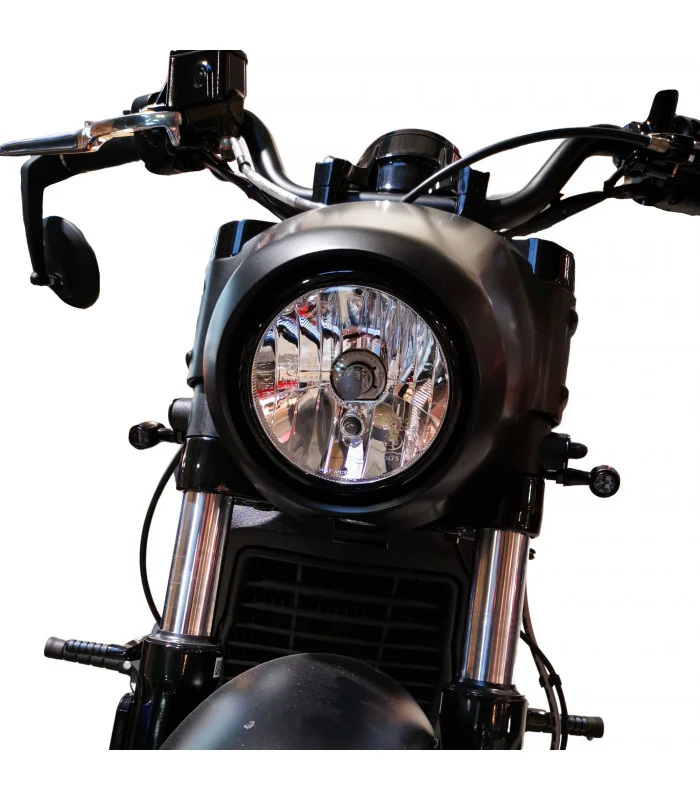 Das vordere Blinkerloch deckt den Indian Scout ab Bobber Zwanzig