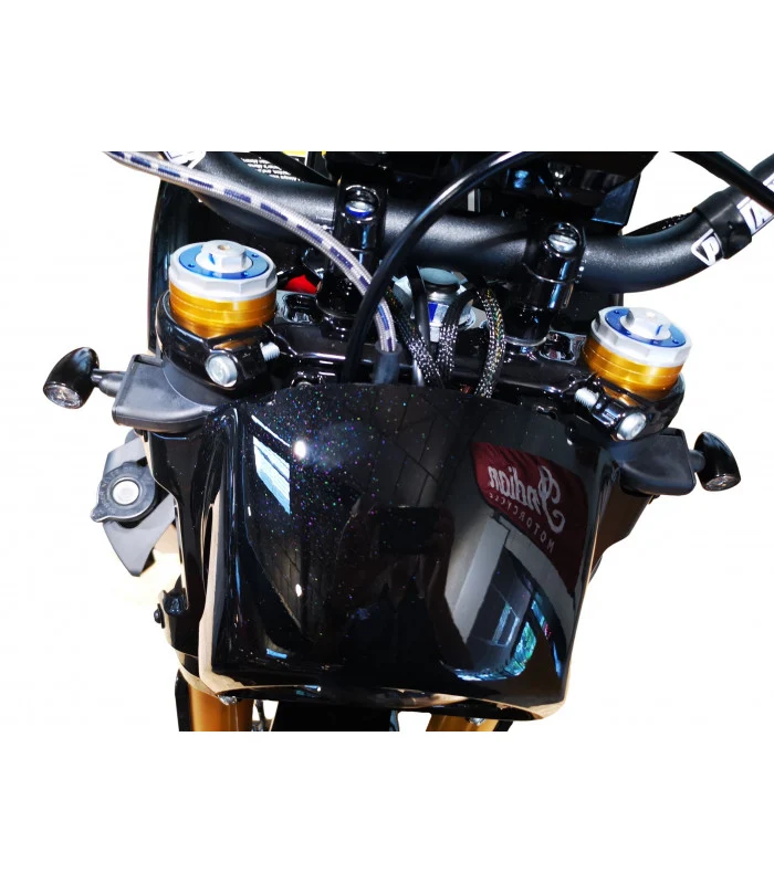 Das vordere Blinkerloch deckt die Indian FTR 1200 SPORT ab
