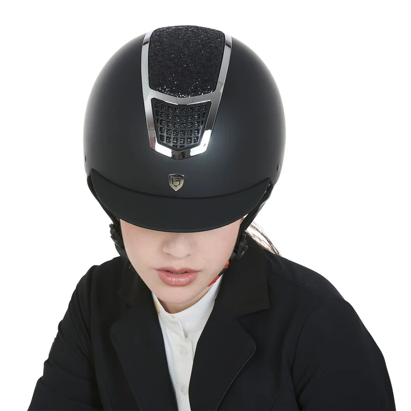 Horse Riding Helmet with Rhinestones