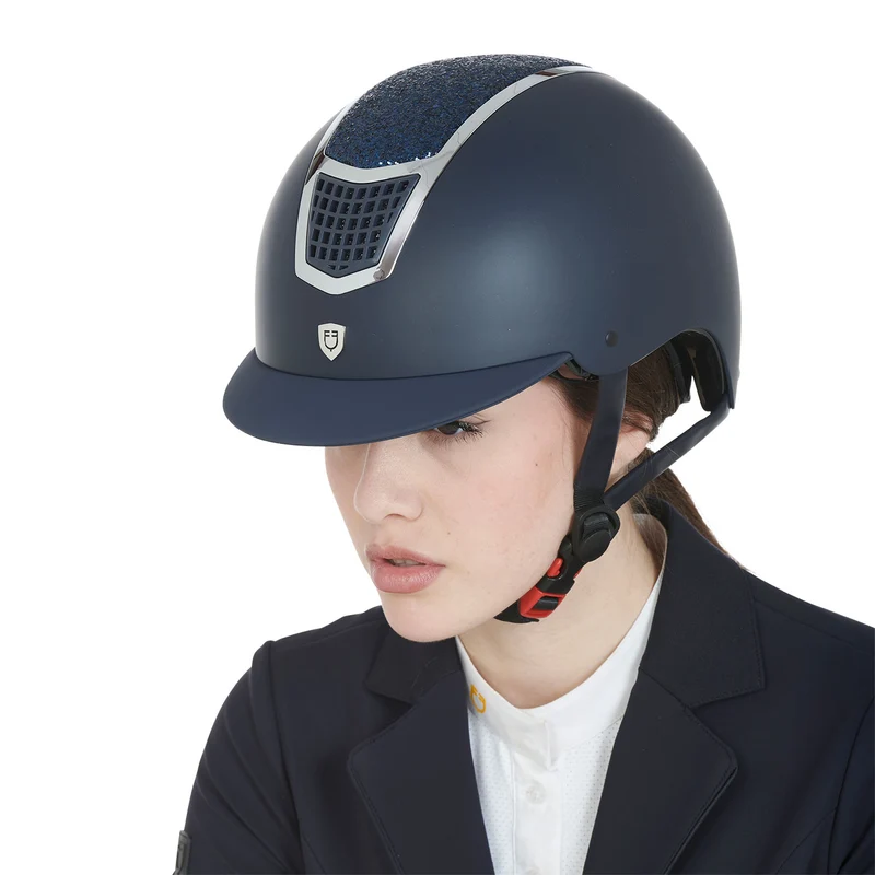 Horse Riding Helmet with Rhinestones