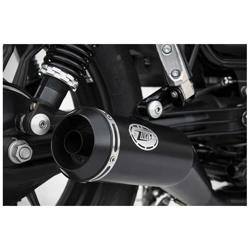 Linie 2 in 1 ZARD Edelstahl schwarz Moto guzzi V7III