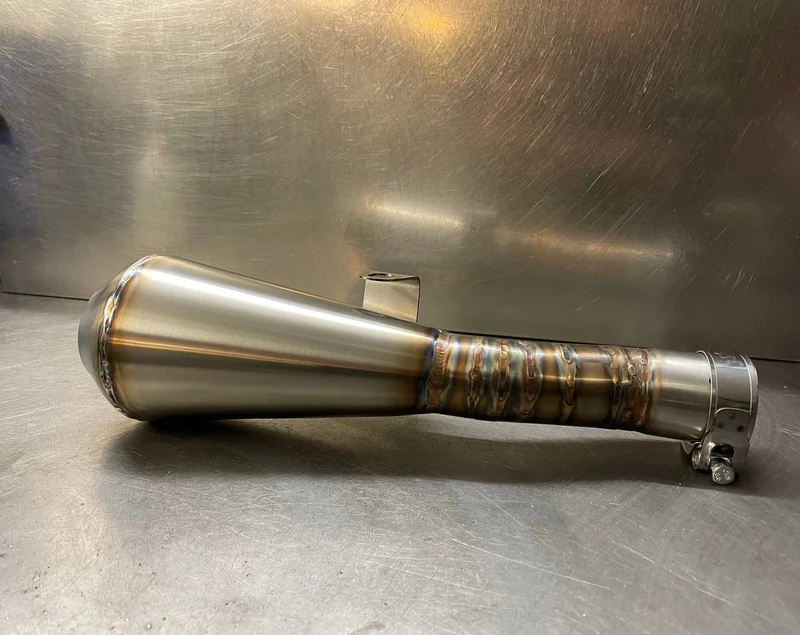 Paar Megaphon-Schalldämpfer aus Edelstahl BMW R18