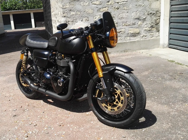 Auspuff "Hot Rod" Triumph Thruxton 1200R / RS