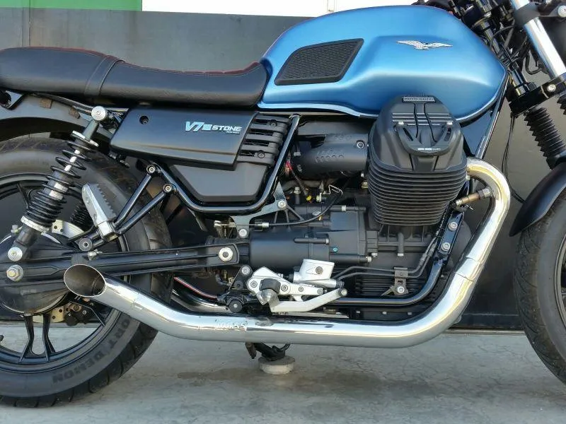 Auspuff Moto Guzzi V7 "Hot Rod"