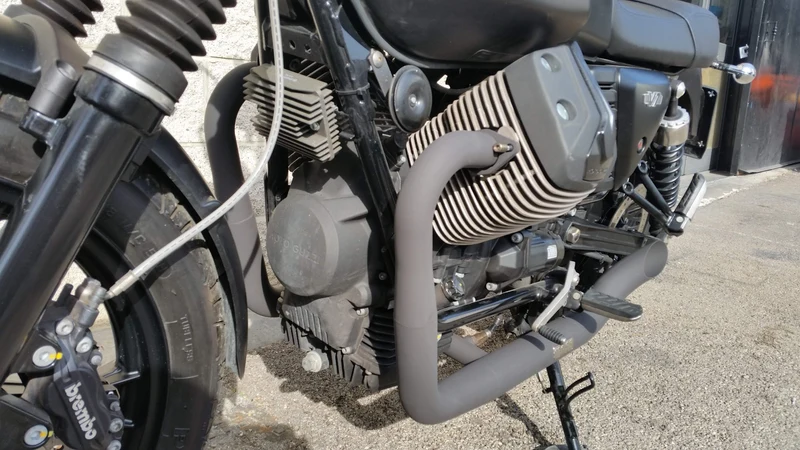 Auspuff Moto Guzzi V7 "Hot Rod"