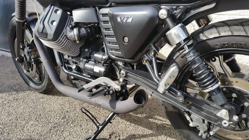 Auspuff Moto Guzzi V7 "Hot Rod"