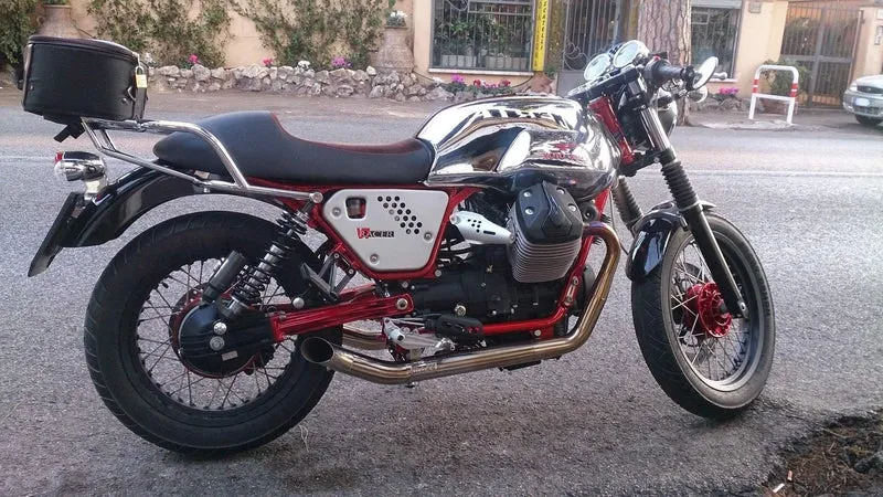 Auspuff Moto Guzzi V7 "Hot Rod"