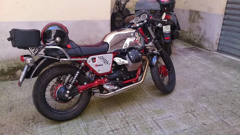 Auspuff Moto Guzzi V7 "Hot Rod"
